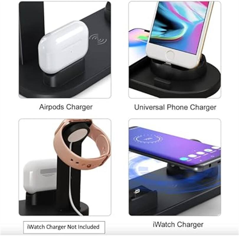 Airpods Charger  
Universal Phone Charger  
iWatch Charger Not Included  
iWatch Charger