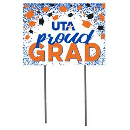 Jardine - UT Arlington Mavericks 18'' x 24'' Grad Yard Sign - White