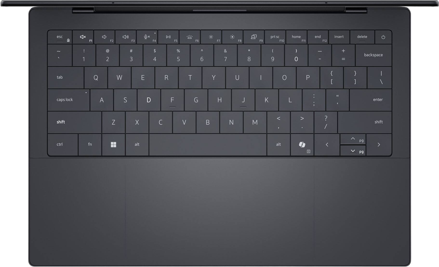 esc x F1 A F2 F3 F4 DII F5 F6 F7 F8 F9 prt sc F10 home F11 end F12 insert delete - ! 1 @ 2 # 3 $ 4 % 5 A 6 & 7 * 8 ( 9 ) 0 | - + = backspace tab Q W E R T Y U I O P { [ } ] I / caps lock A S D F G H J K L : : E enter shift Z X C V B N M < > ? / shift ctrl fn alt alt < Pg pg >