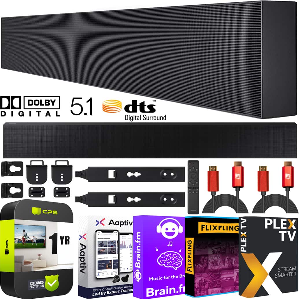 Samsung - HW-LST70T 3.0ch The Terrace Soundbar Dolby 5.1 Outdoor Weather Resistant Bundle