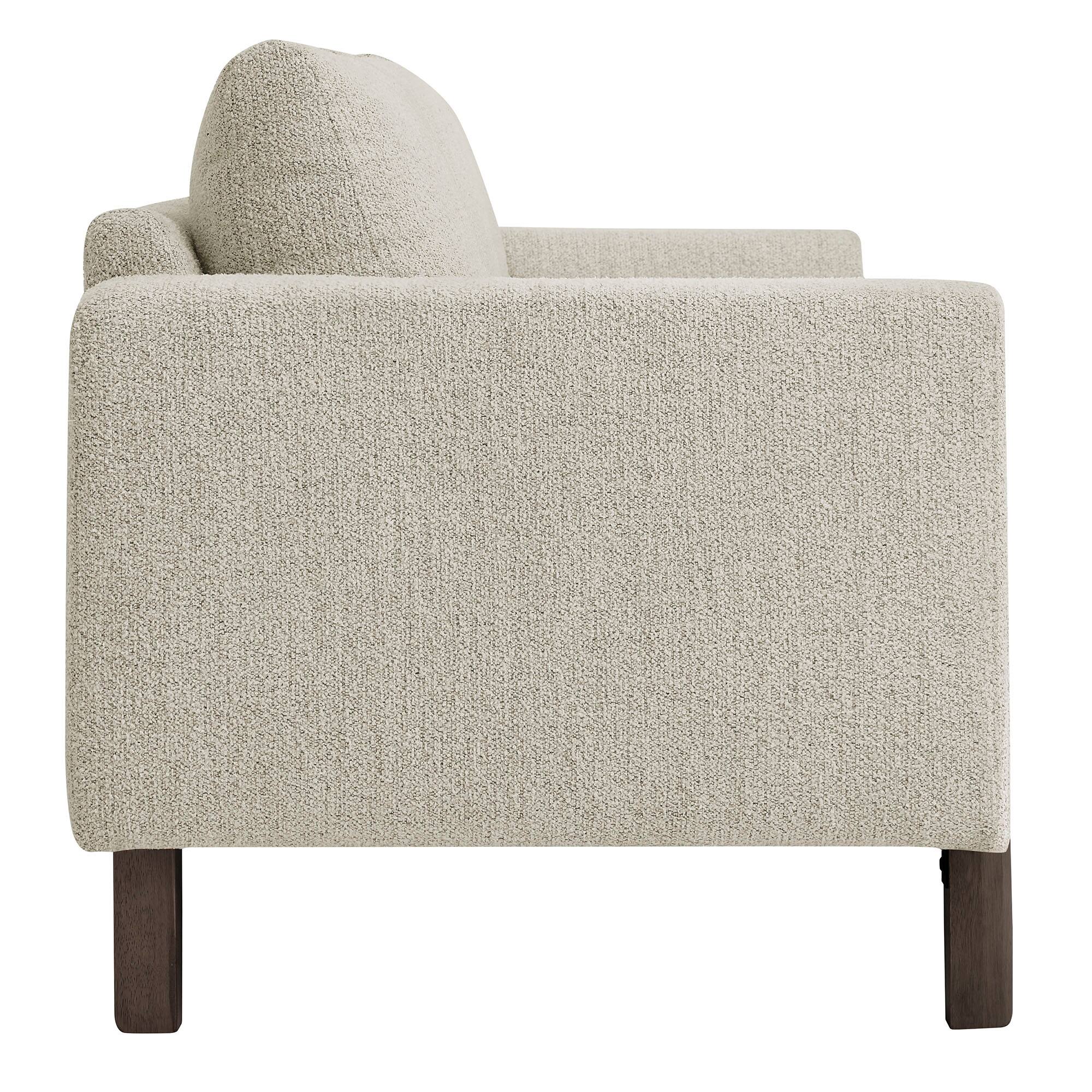 Back. Modway - Hawken Boucle Fabric Sofa by Modway - Parchment Espresso.
