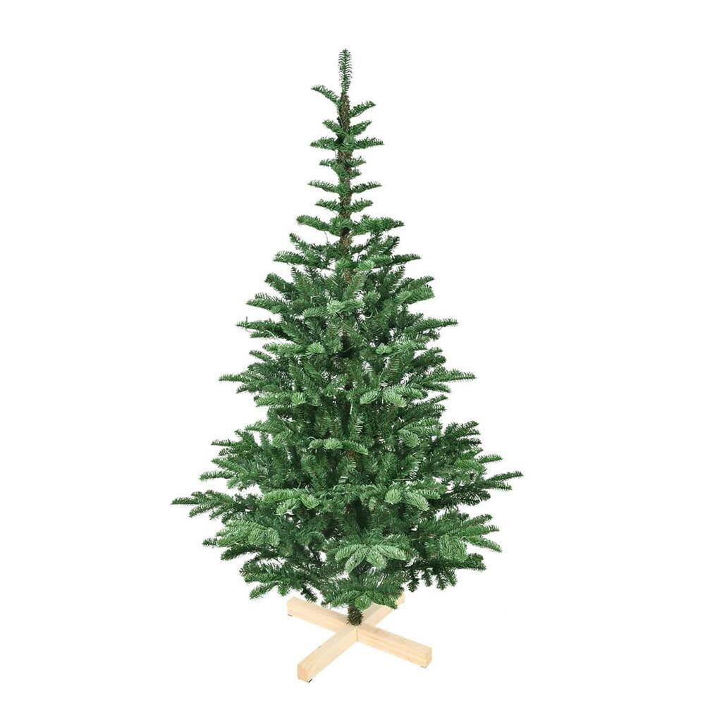 Left. Pefilos - 400 LEDs Pre-Lit Christmas Tree, 941 Realistic PE+PVC Tips, Layered Design, Warm White - Green.