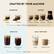 CRAFTED BY YOUR MACHINE
ESPRRESSO
- Single
- Double
COFFEE
- 5 fl.oz.
- 8 fl.oz.
- 12 fl.oz.
- 18 fl.oz.
ONE-TOUCH BREWING
OVER ICE
- Over Ice
- Cold Brew Style
MILK FROTHER
- Latte
- Cappuccino
RECIPES
