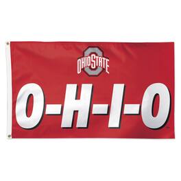 WinCraft - Ohio State Buckeyes 3' x 5' O-H-I-O Deluxe Single-Sided Flag - Multicolor
