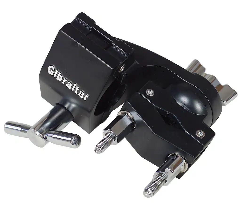 Gibraltar Hardware - Road Series 1.5" Black End Mount Drum Rack Multi Clamp, Secure End-Bar Clamp for Mounting Drum