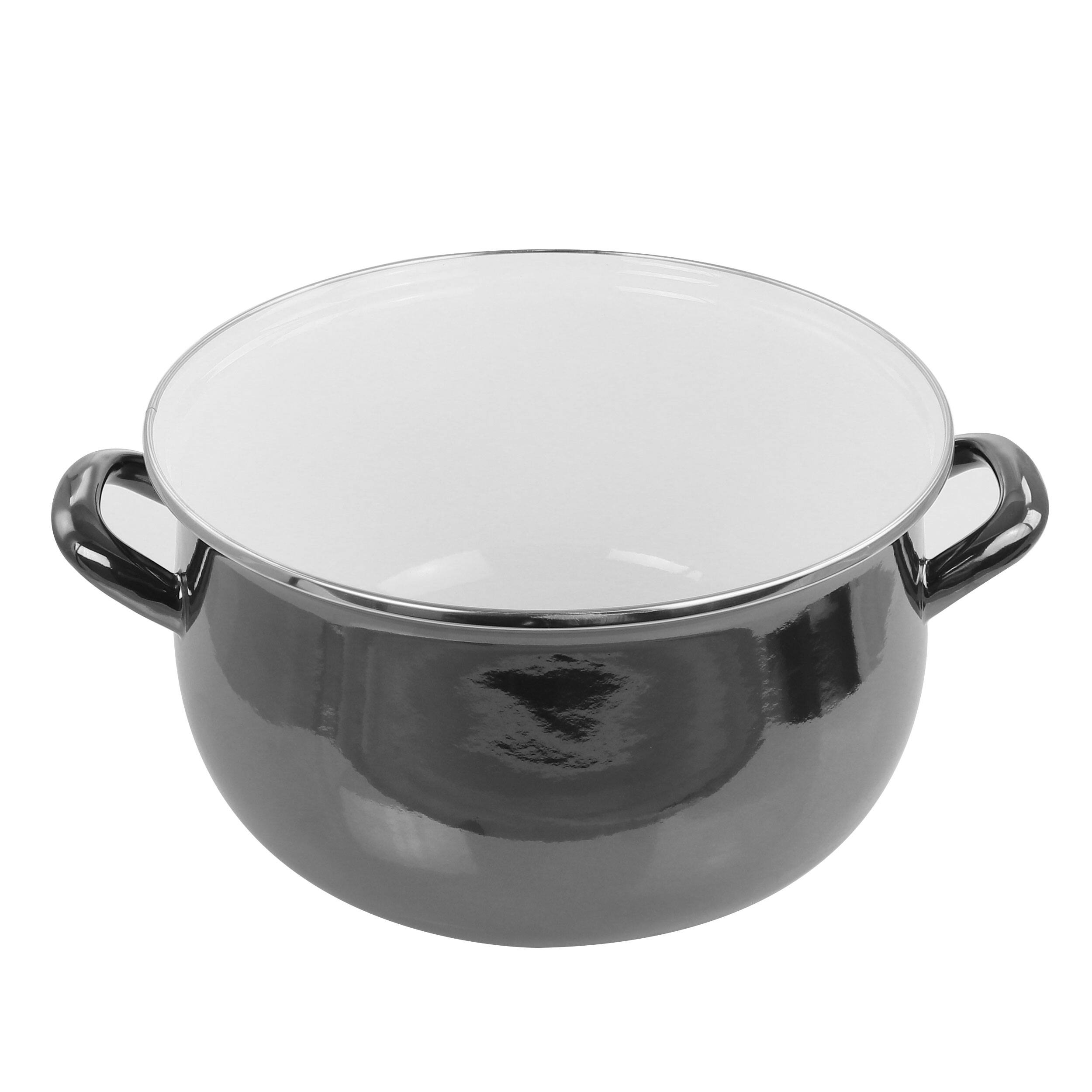 Alt View 2. Gibson - Gibson 6.5 Quart Steel Casserole with Lid - Silver.