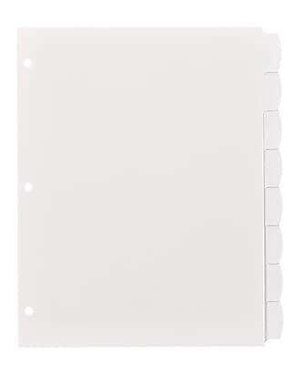Alt View 3. Avery - Avery Big Tab Write & Erase Plastic Dividers, 8 Tabs, White (16371) - White.