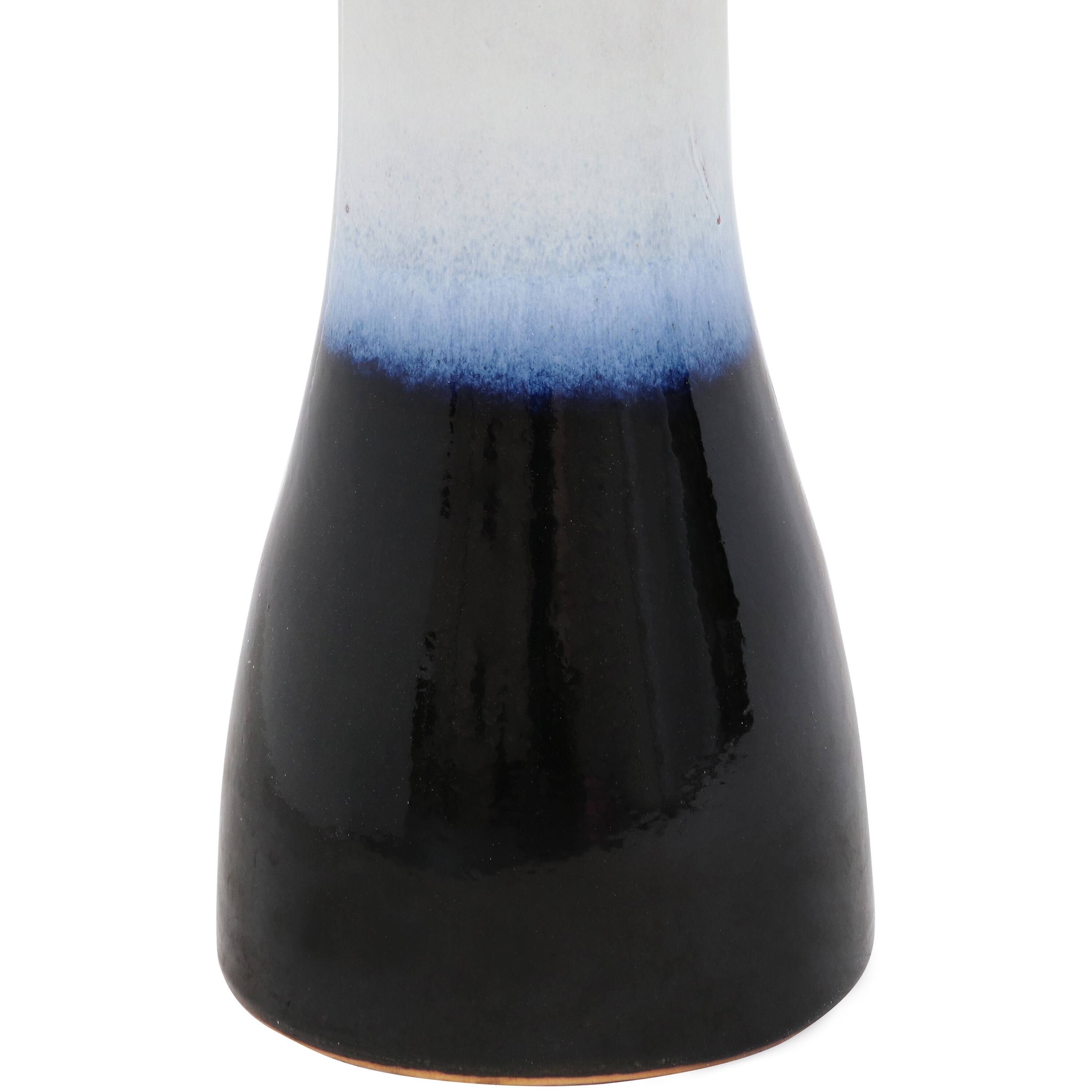 Alt View 9. Sunnydaze - Subtle Transitions Ceramic Bird Bath - 18.5 in - Twilight.