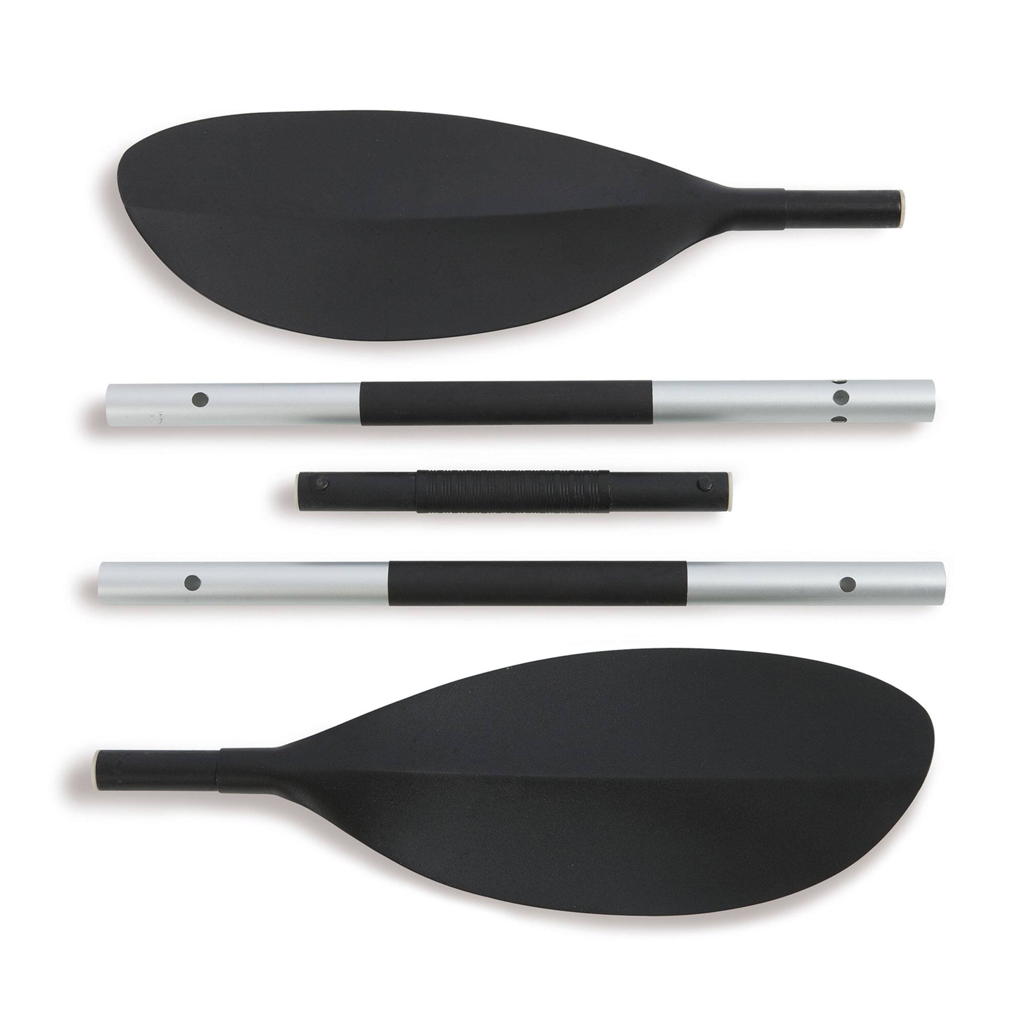 Alt View 10. Intex - Intex 86" Lightweight Aluminum Double Oar Inflatable Kayak Paddle, Black, 2 Pack - Black.