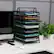 Alt View 11. Mind Reader - 7-Tier Paper Tray, Desktop Organizer, File Storage, Office, Metal Mesh, 11.75"L x 13.75"W x 20"H - Black.