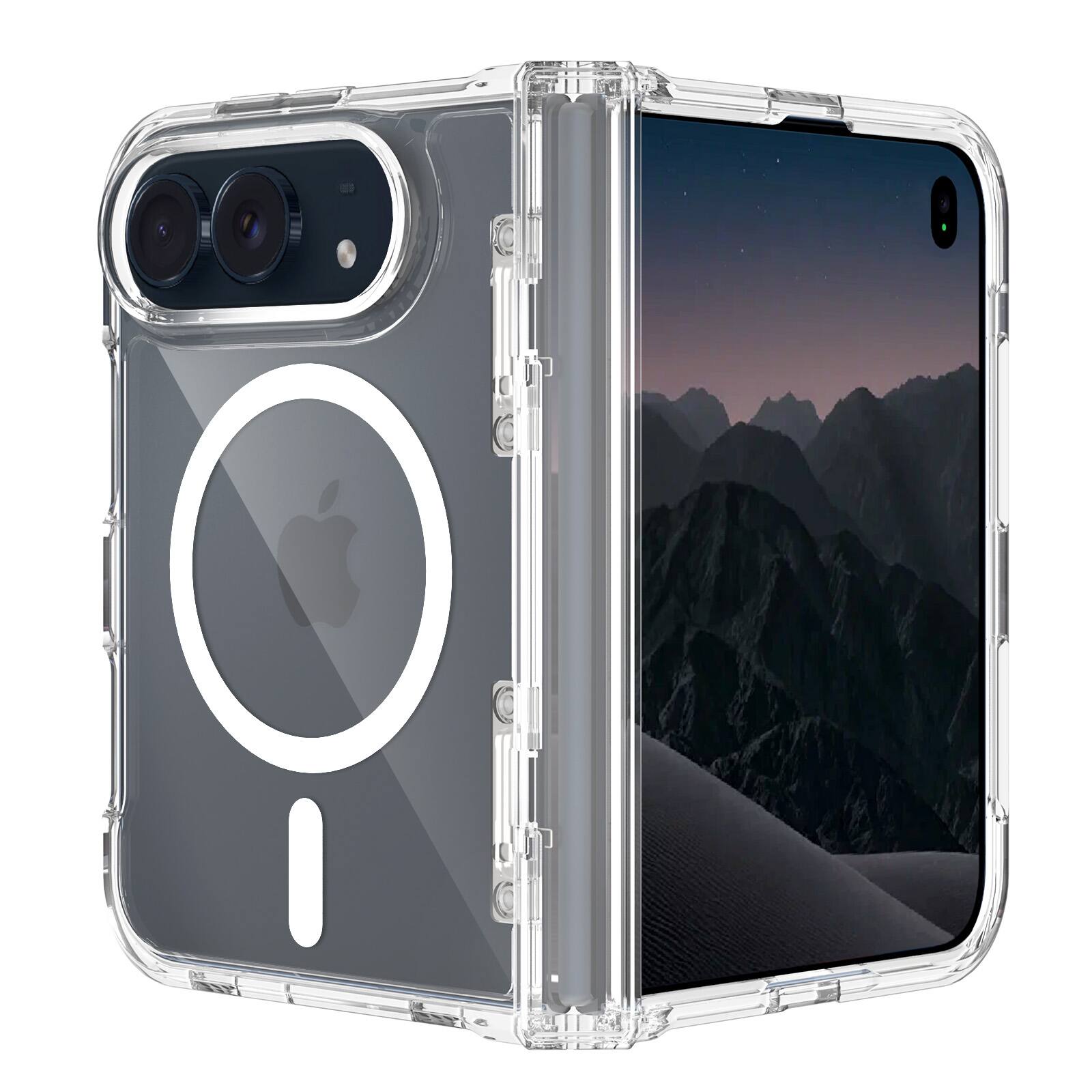 UUCOVER Magnetic Transparent Case for Apple iPhone Duo,Shockproof PC ...
