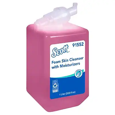 91552 Scott Foam Skin Cleanser with Moisturizers (1 Liter, 33.8 fl oz)