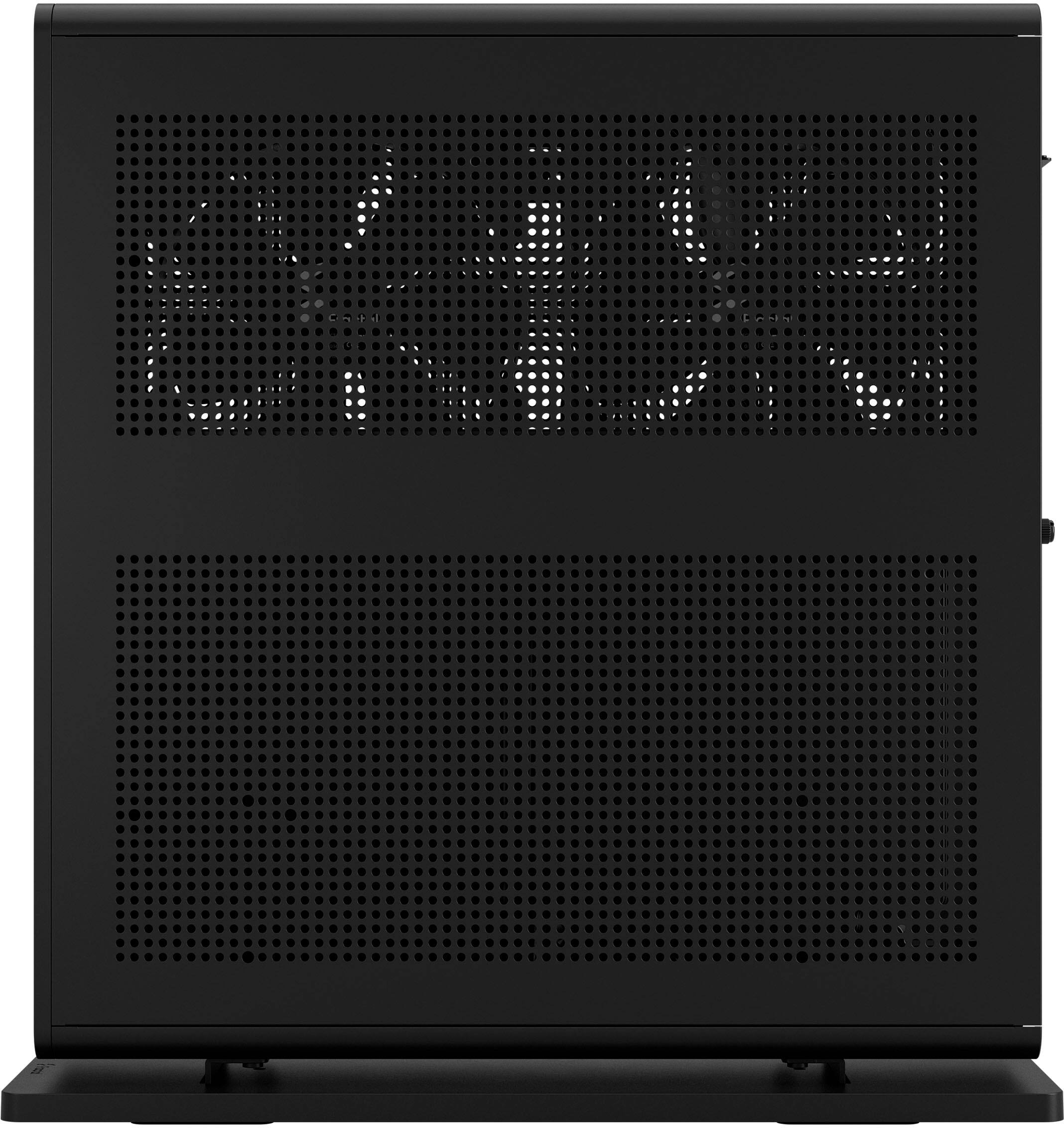 Alt View 16. Fractal Design - Ridge Black Mini-ITX Slim Small Form Factor Console PC Case with PCIe 4.0 Riser - Black.