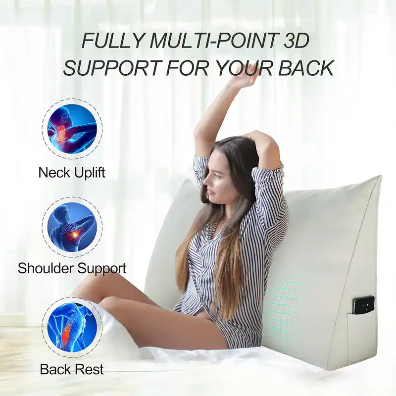 FULLY MULTI-POINT 3D SUPPORT FOR YOUR BACK

- Neck Uplift
- Shoulder Support
- Back Rest