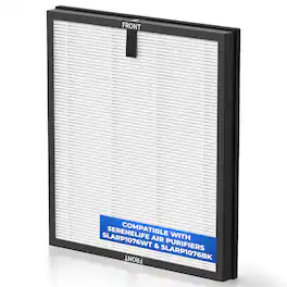 SereneLife - ACCSLARPFLTR Air Purifier Replacement Filter, Multi-Layer Filtration for SLARP1076WT/1076BK