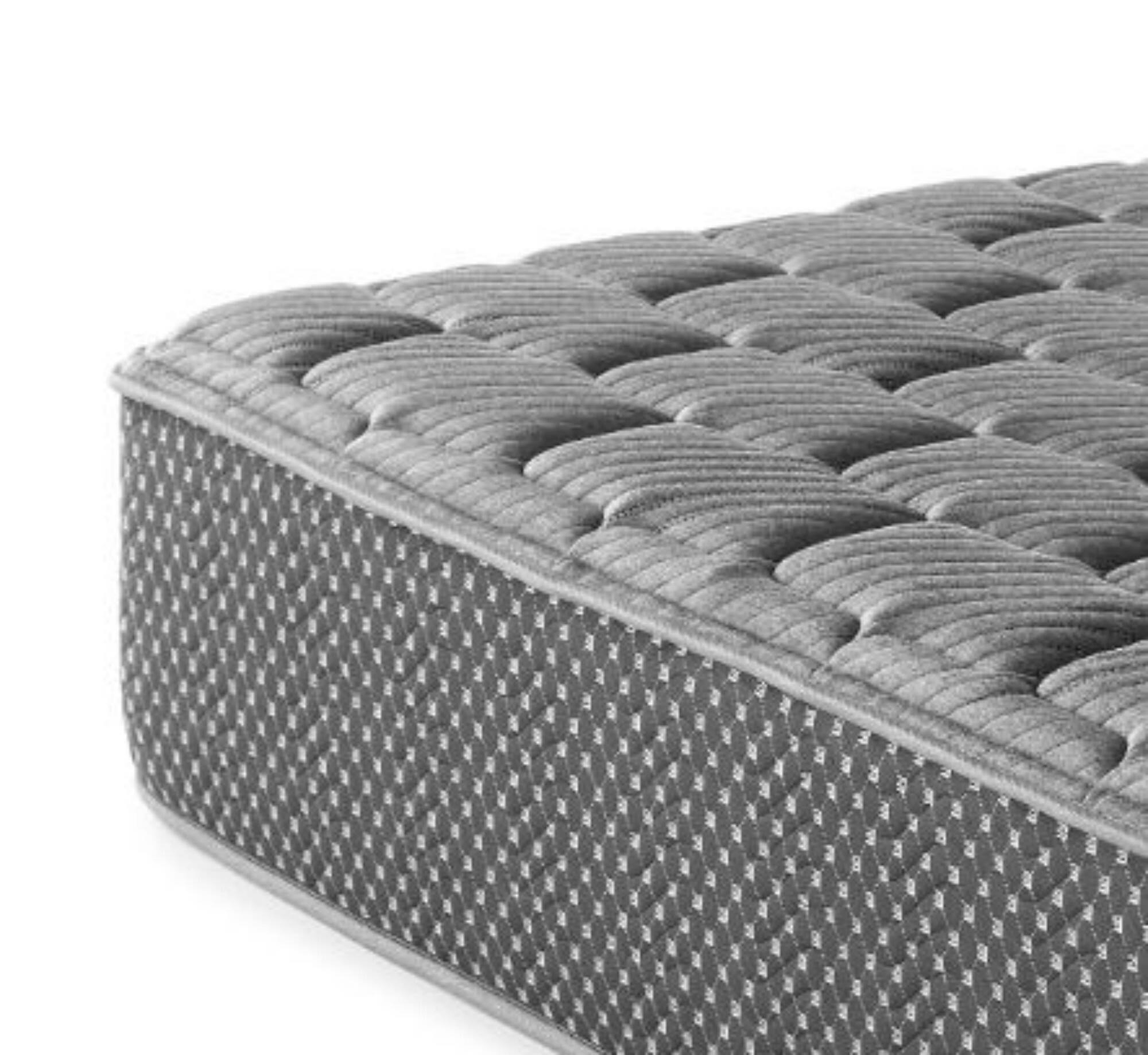 Alt View 1. Glintex - 13-Inch Full Firm Quilted Hybrid Mattress with Cooling Fabric, Gel Memory Foam, and Edge-Wrapped Coils, Made in USA - Gray.