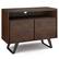 Front. Simpli Home - Lowry 42 inch TV Media Stand - Distressed Charcoal Brown.