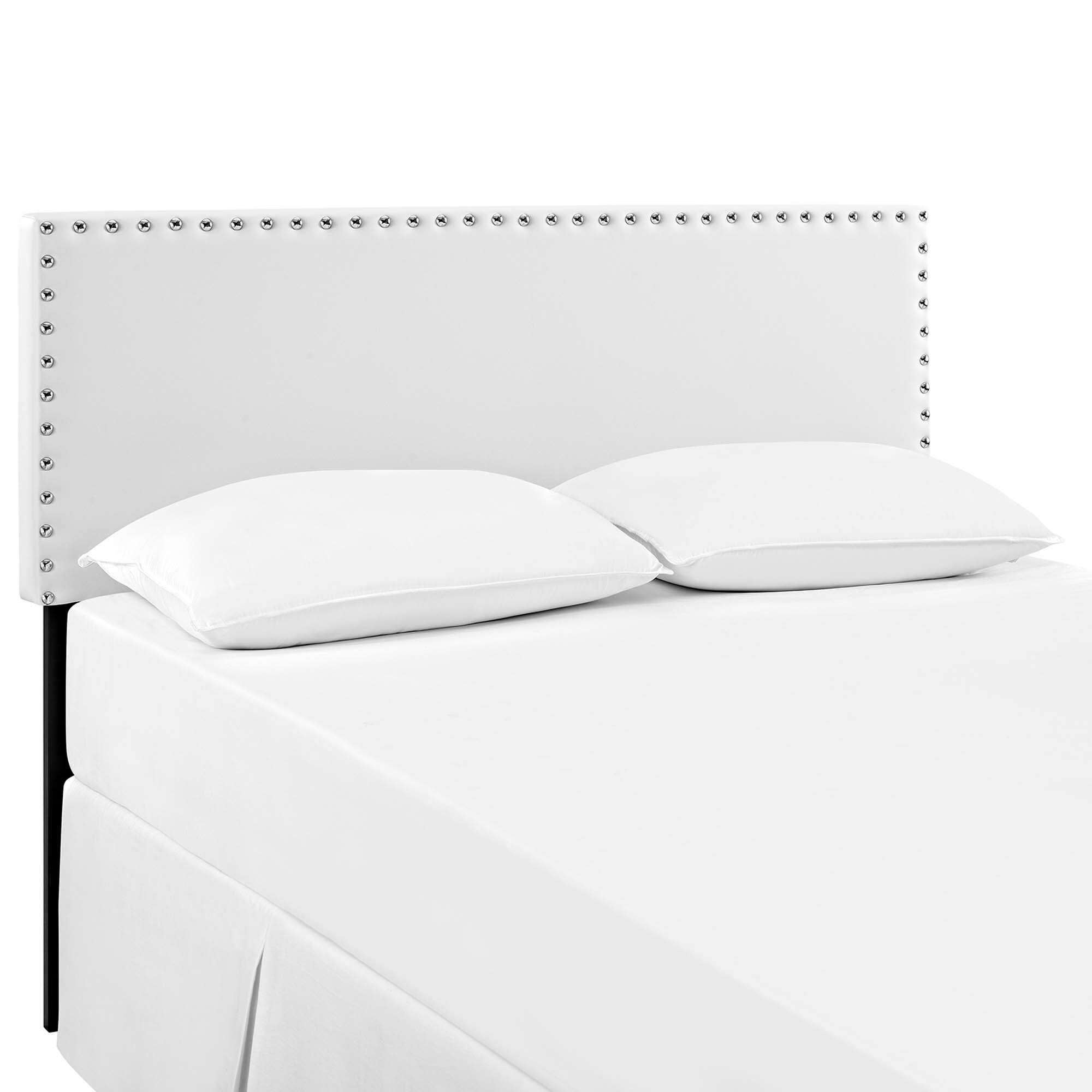 Phoebe Upholstered Vinyl Full Headboard by Modway - White