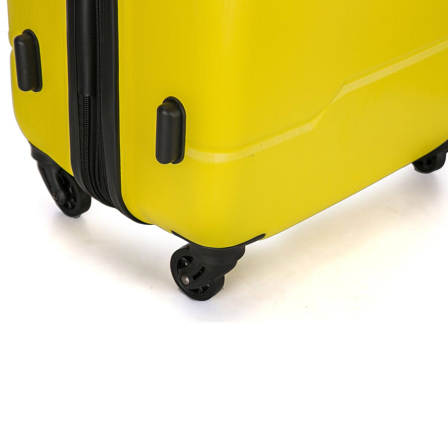Alt View 4. DUKAP - Rodez Lightweight Hardside Spinner Luggage 28" - YELLOW.