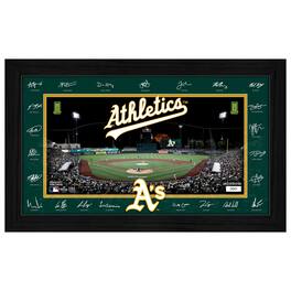 Highland Mint - Athletics 12" x 20" 2026 Signature Field Photograph - Facsimile Signatures - Multicolor