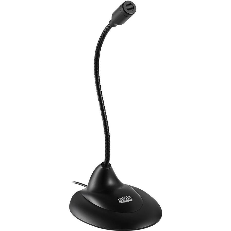 Alt View 2. Adesso - Adesso M1 Wired Condenser Microphone for Meeting Room, Conferencing - 6 ft - 20 Hz to 20 kHz - 680 Ohm -38 dB - Black.