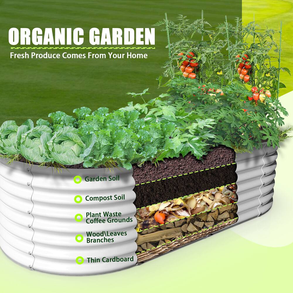 ORGANIC GARDEN  
Fresh Produce Comes From Your Home  

- Garden Soil  
- Compost Soil  
- Plant Waste  
- Coffee Grounds  
- Wood/Leaves  
- Branches  
- Thin Cardboard