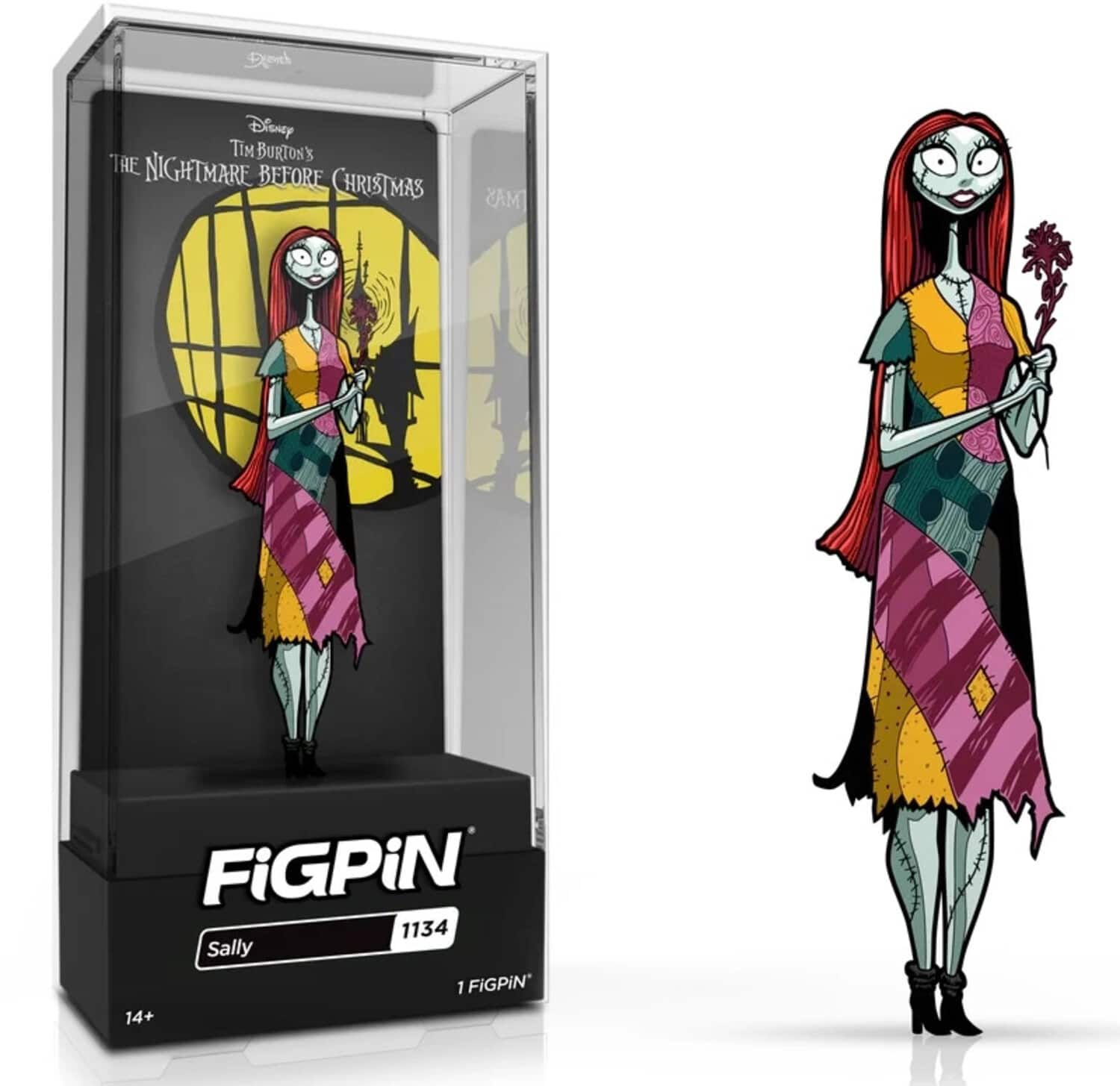PopMarket - FiGPiN - Tim Burton's The Nightmare Before Christmas - Sally Enamel Pin (1134) - COLLECTABLES - Multicolor
