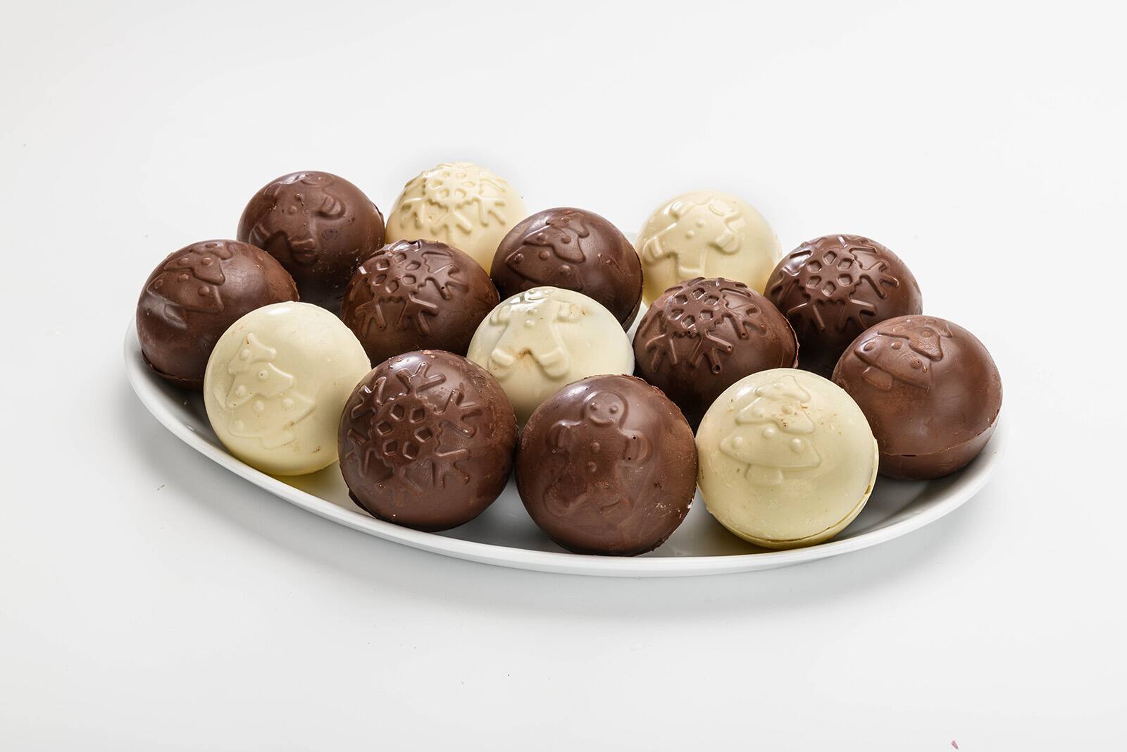 Alt View 3. MOBI - Hot Chocolate Silicone Cocoa Bombs Molds, S'Mores - Pink.