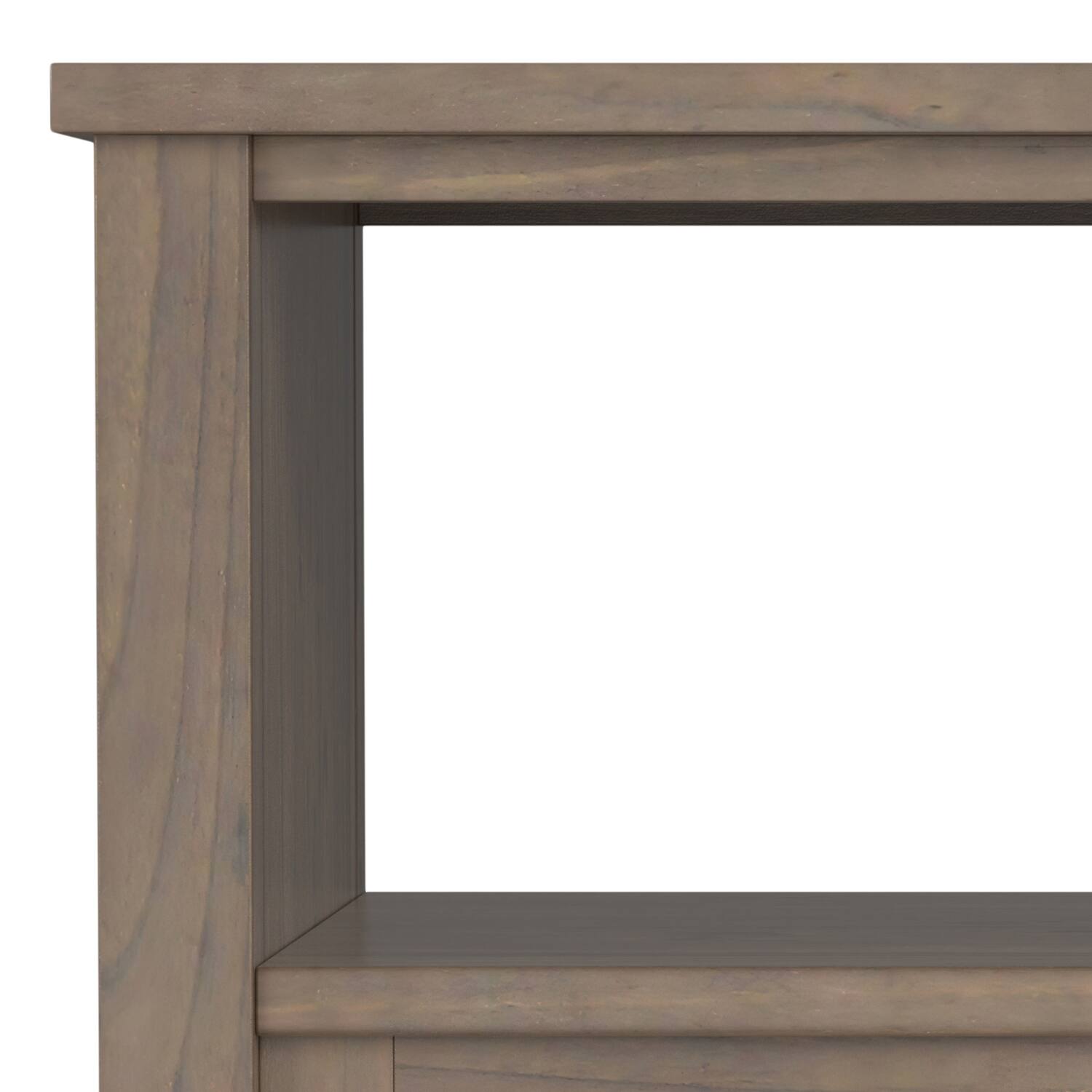 Alt View 5. Simpli Home - Ela SOLID WOOD 20 inch Wide Rectangle Transitional End Table in Smoky Brown - Smoky Brown.