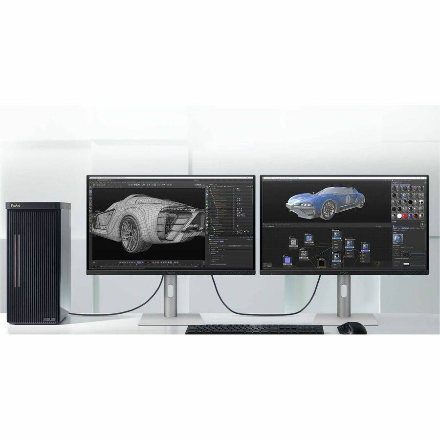 Alt View 6. ASUS - Asus ProArt PA279CDV 27" Class 4K UHD OLED Monitor - 16:9 - Silver - 26.5" Viewable - Quantum Dot OLED - 3840 x 2160 - Silver.