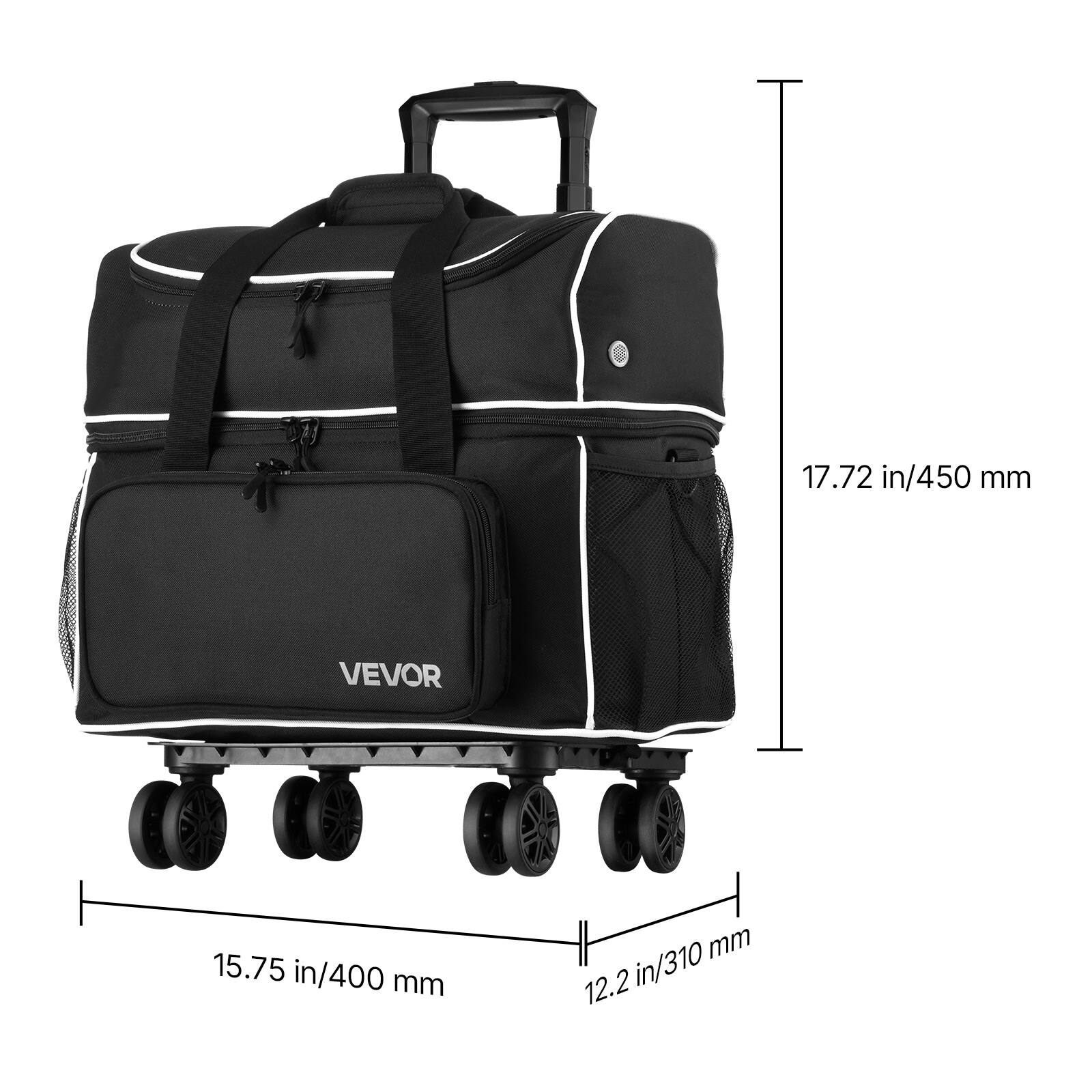 17.72 in/450 mm, 15.75 in/400 mm, 12.2 in/310 mm