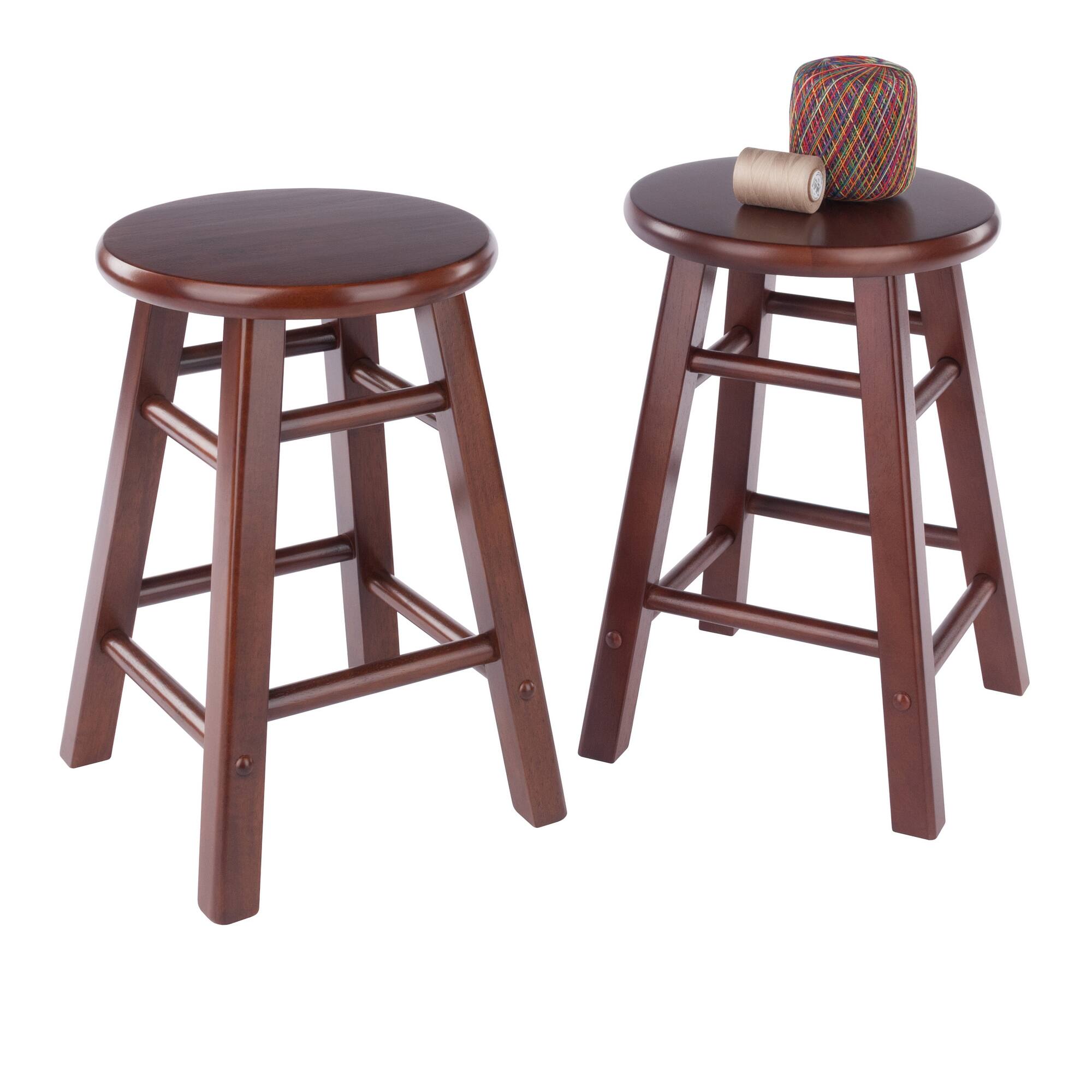 Alt View 7. Winsome Wood - Element 2-Pc Dining Stool Set - Walnut.