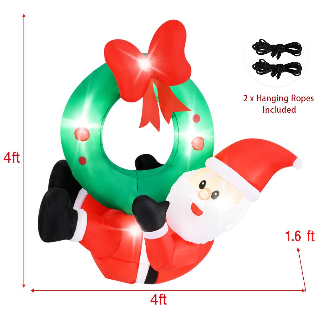 2 x Hanging Ropes Included

4ft

1.6 ft

4ft