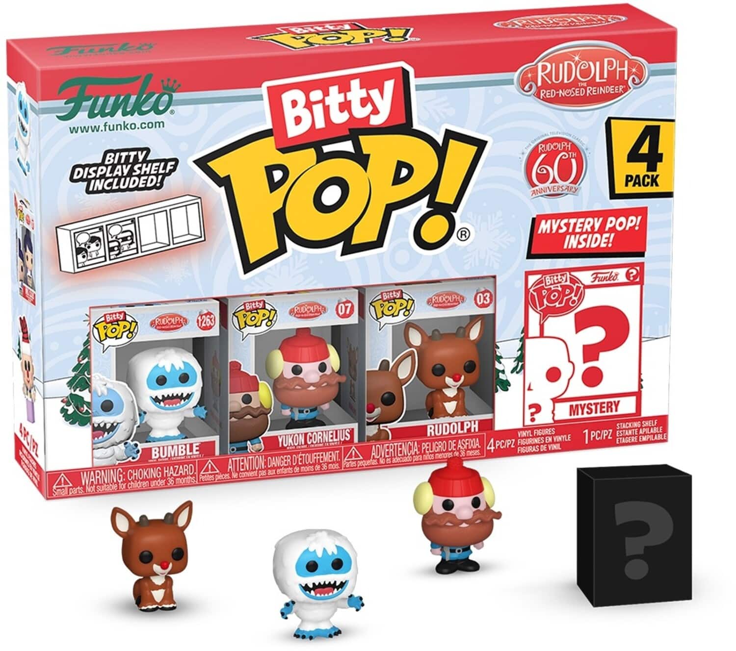 FUNKO Bitty POP!: Rudolph - Bumble 4-Pack - COLLECTABLES - Multicolor