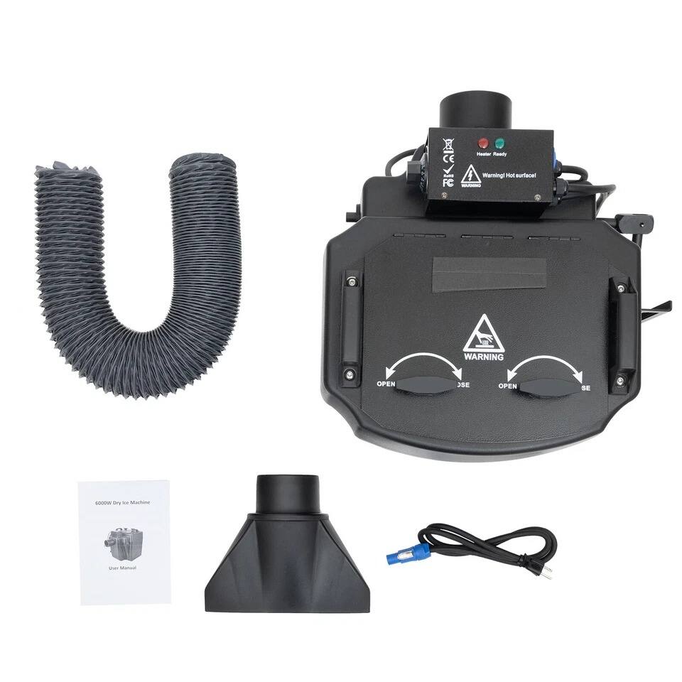 - Ameds, CE Weming Hot Isoutua
- WARNING OPEN 3SE OPEN 9E
- Ly
- Muchane ser stamual

6000W Dry ice Machine
User Manual