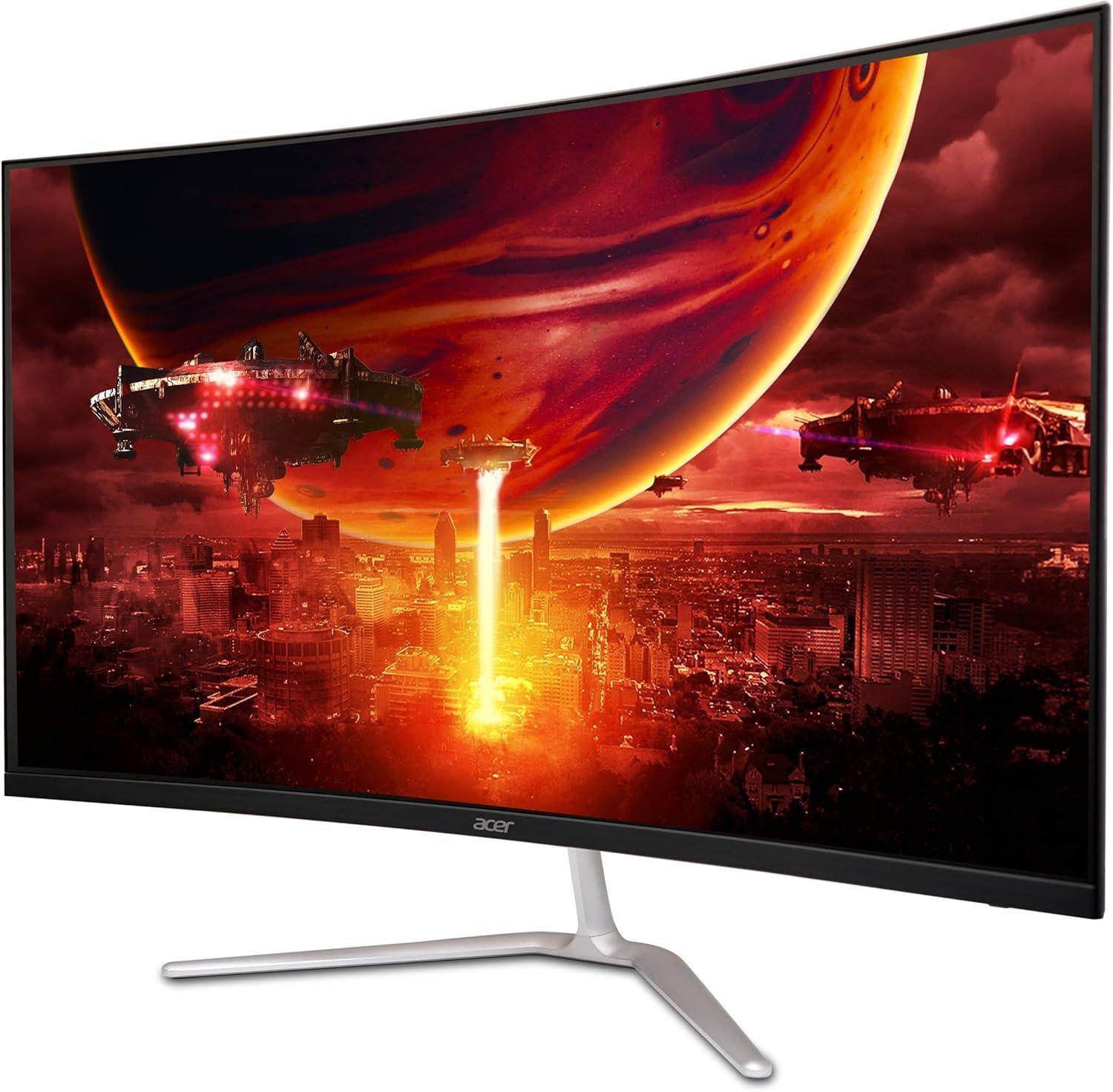 Left. Acer - Nitro EDA320Q 31.5" LCD Monitor 165Hz 1920x1080 1ms Response Time - Black.