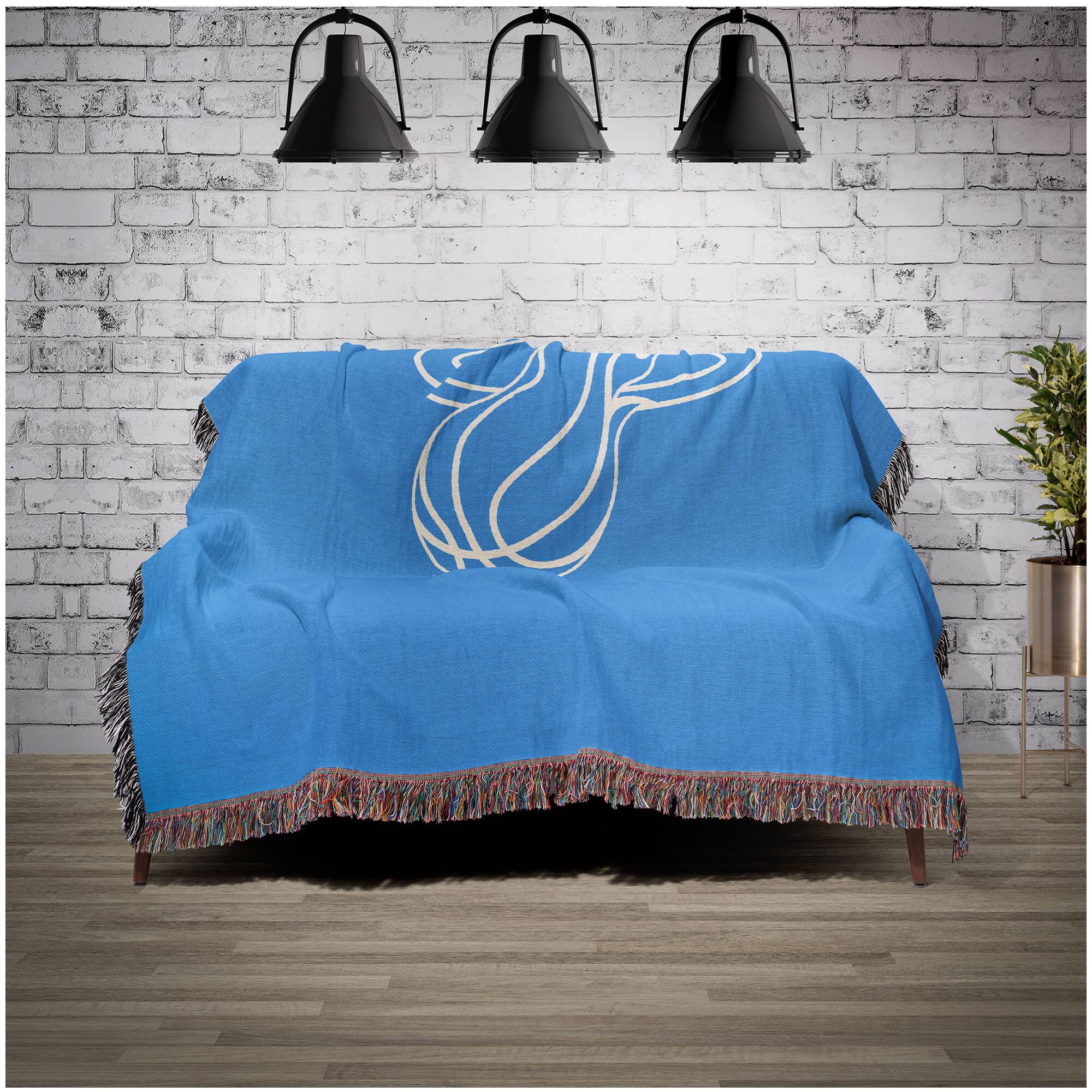 Alt View 1. Chad & Jake - Miami Heat Woven Blanket - Blue.