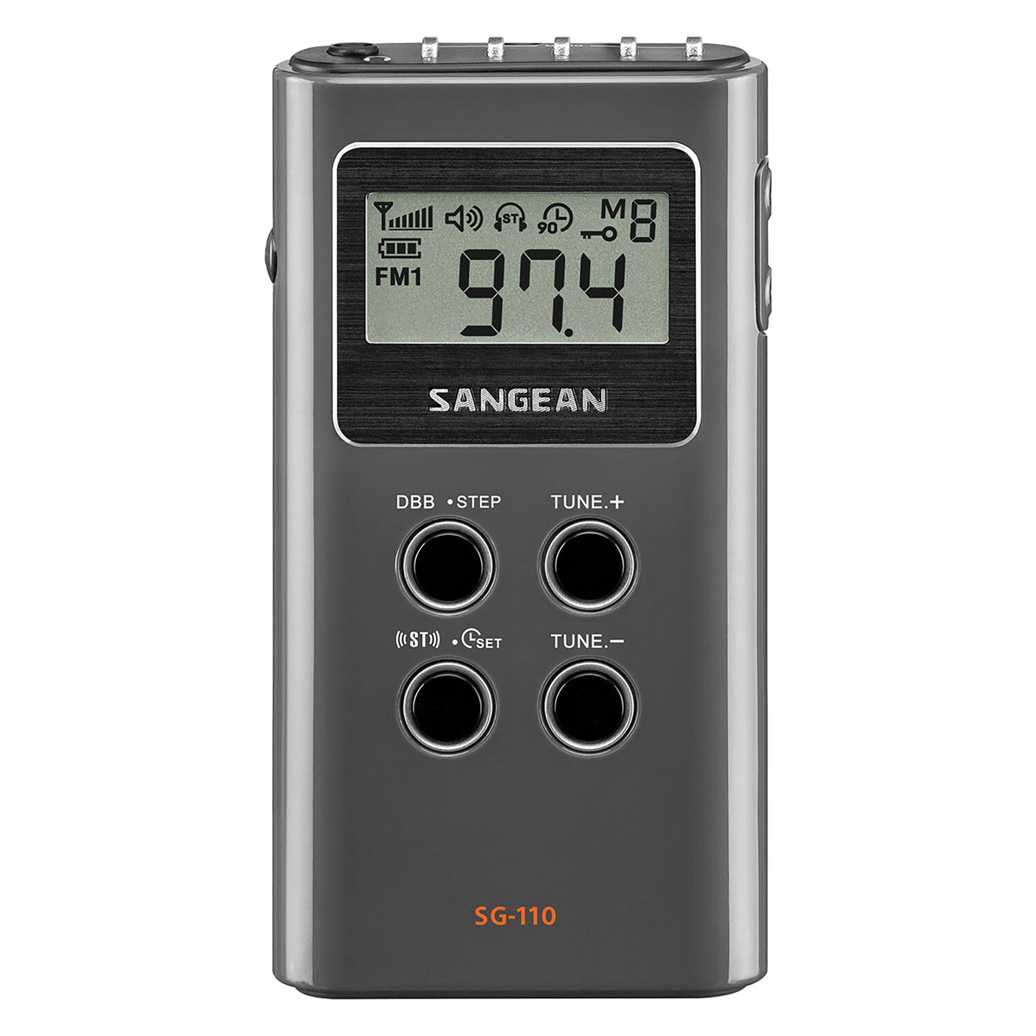 Tune 2 4)) 9 8M FM1 994 SANGEAN DBB STEP TUNE.+ (ST) SET TUNE.- SG-110