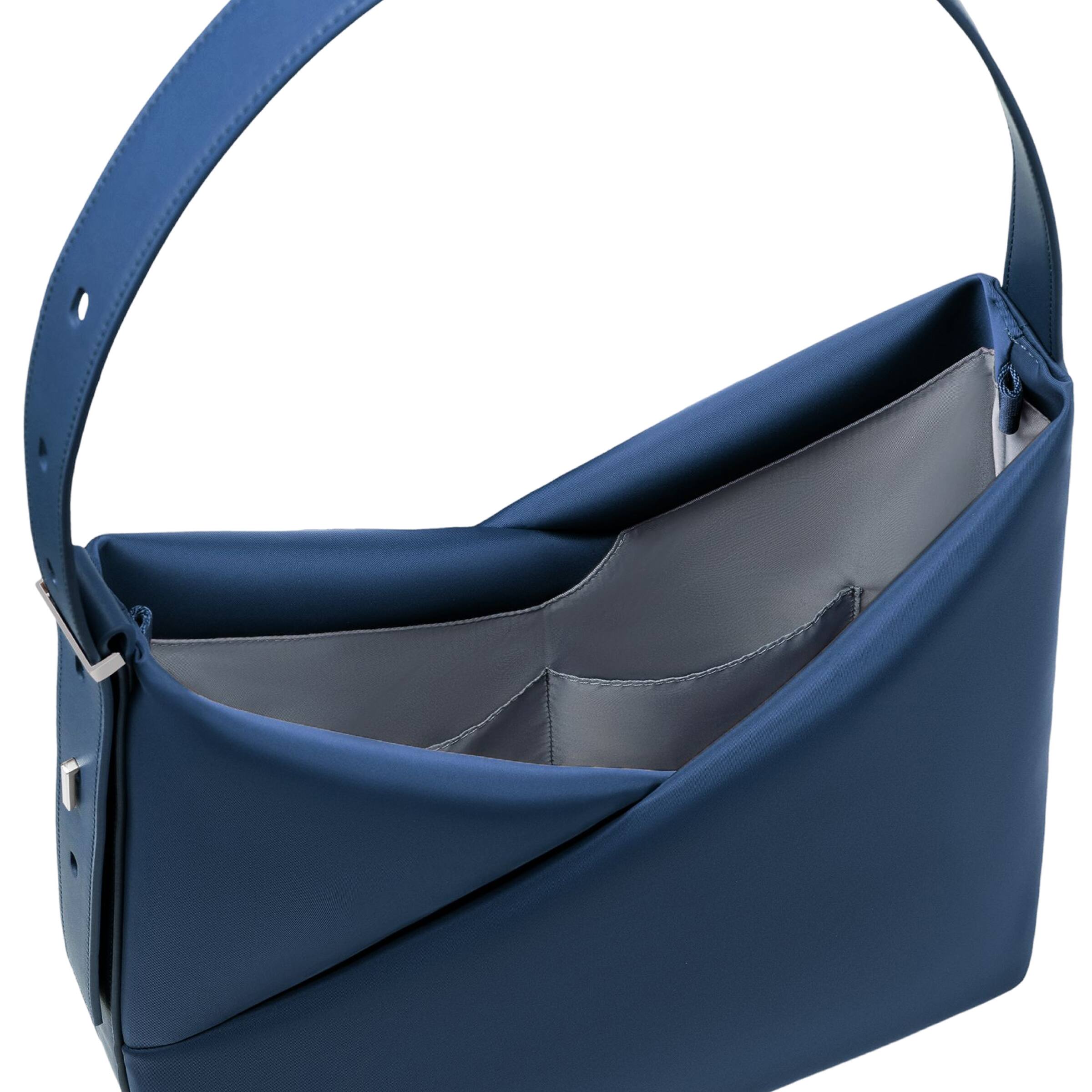 Alt View 2. Lux & Nyx - Lux & Nyx - Origami 15" Laptop Hobo Bag - Convertible Shoulder Bag - Navy.