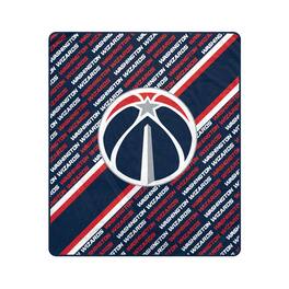 Pegasus - Washington Wizards 60" x 70" Diagonal Lined Wordmark Ultra Soft Blanket - Multicolor