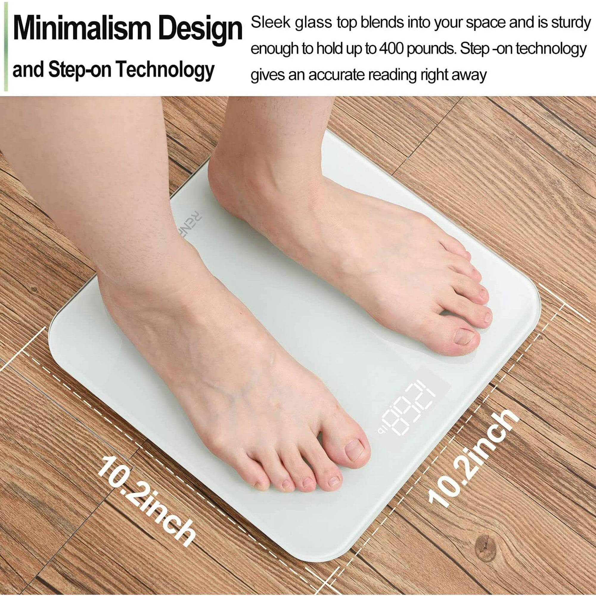 Minimalism Design and Step-on Technology

Sleek glass top blends into your space and is sturdy enough to hold up to 400 pounds. Step-on technology gives an accurate reading right away

REN 10.2inch 1268 q1 10.2inch