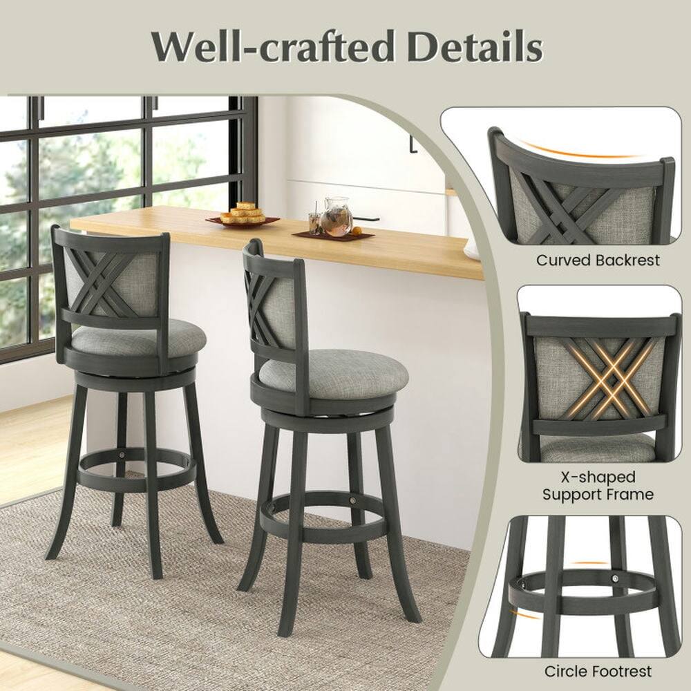 Well-crafted Details

- Curved Backrest
- X-shaped Support Frame
- Circle Footrest