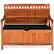 Alt View 9. Gymax - Gymax 42'' Storage Bench Deck Box Solid Wood Seating Container Tools Toys W/Backrest - Mix Brown.