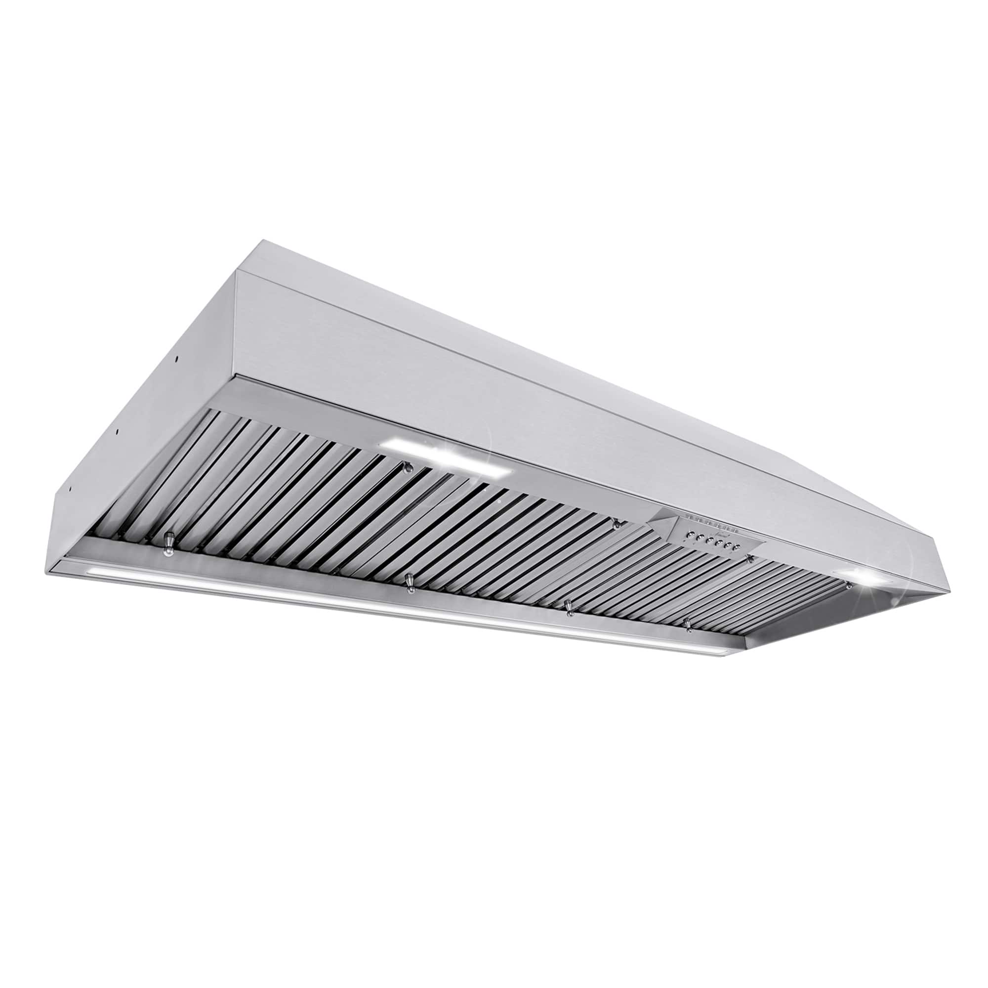 Akicon - 54 inches - Externally Vented - Range Hood Insert - Stainless Steel