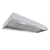Front. Akicon - Akicon 54 in. 1200 CFM Ducted Range Hood Insert with 4 Speed, 3 LED Lights and Heat Sensor Auto Speed - Stainless steel.