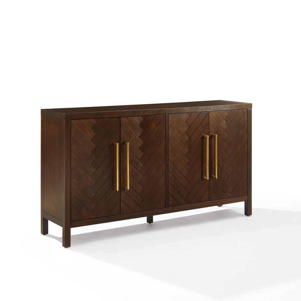 Back. Crosley Furniture - Darcy Sideboard - Dark Brown.