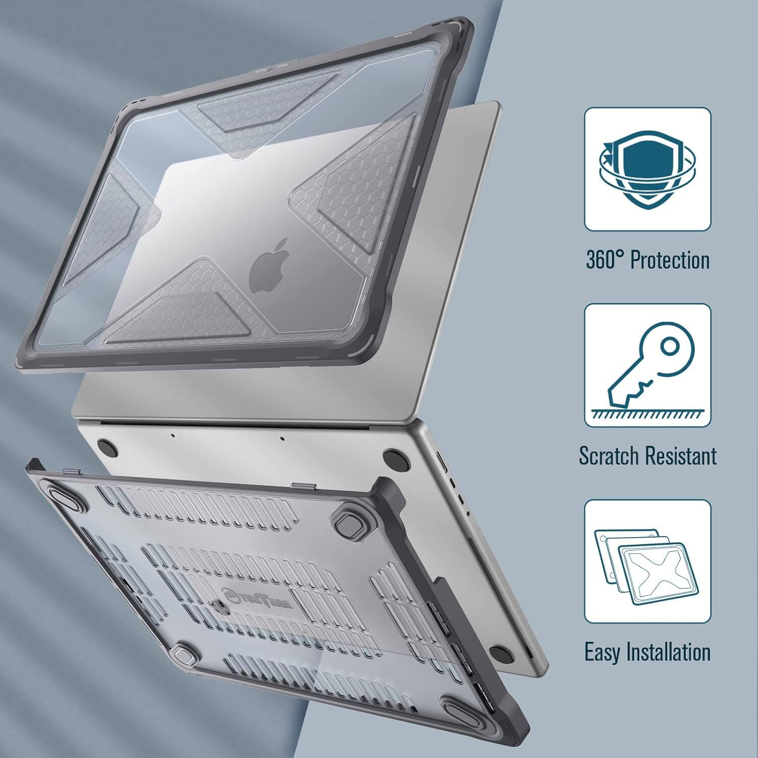 360° Protection  
Scratch Resistant  
Easy Installation
