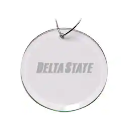 Jardine - Delta State Statesmen Team Logo 3'' Round Glass Ornament - Multicolor