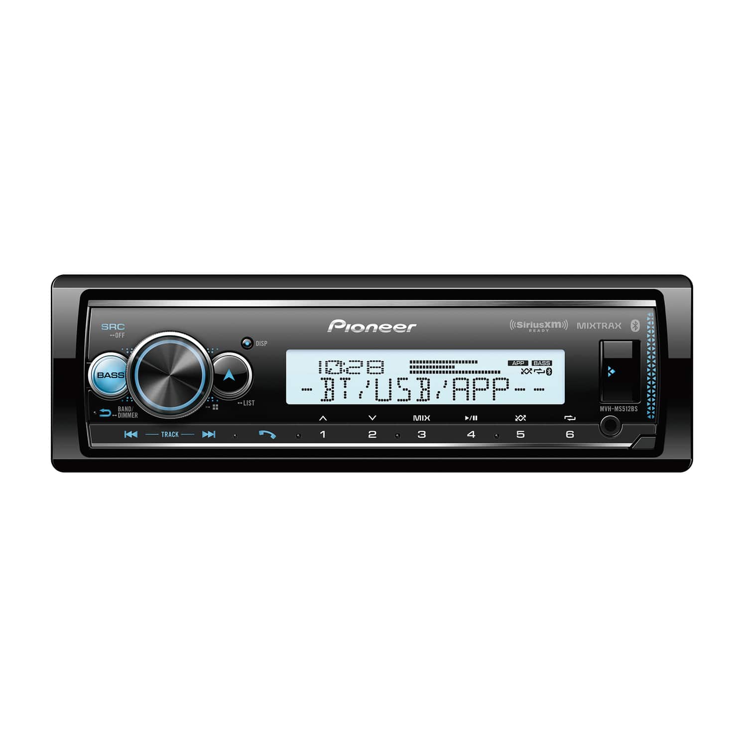 Pioneer - MVH-MS512BS IN-DASH RCVR - Black