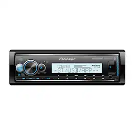 Pioneer - MVH-MS512BS Marine Head Unit, Single-DIN, LCD, Smart Sync Compatibility, Bluetooth, Sirius-XM Ready - Black